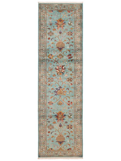 Pakistani Modern Ersari 2'10" x 9'10" Hand-knotted Wool Runner Rug 