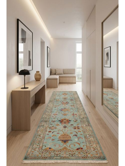 Pakistani Modern Ersari 2'10" x 9'10" Hand-knotted Wool Runner Rug 