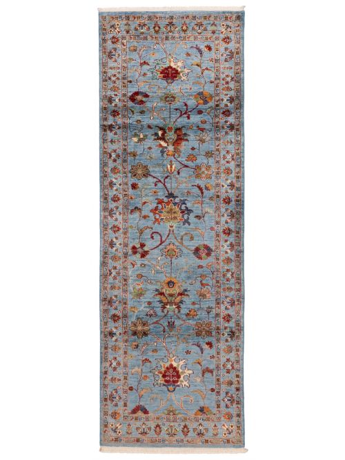 Pakistani Modern Ersari 2'10" x 8'4" Hand-knotted Wool Runner Rug 