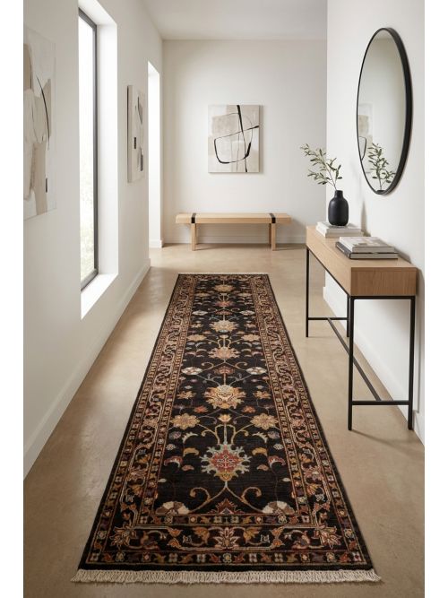 Pakistani Modern Ersari 2'8" x 10'8" Hand-knotted Wool Runner Rug 
