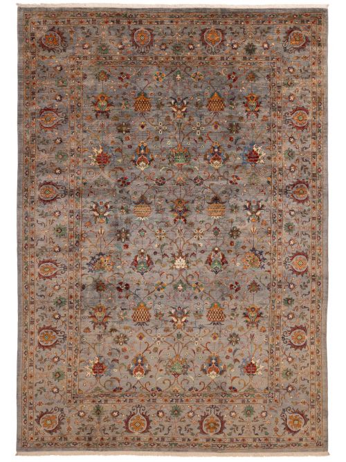 Pakistani Modern Ersari 8'9" x 12'6" Hand-knotted Wool Rug 