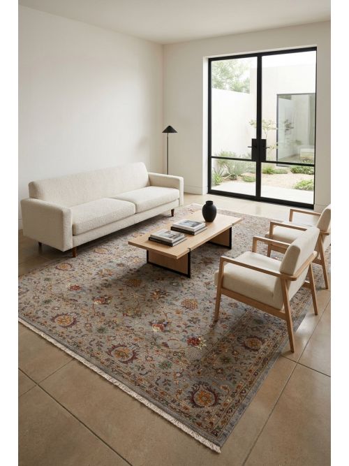 Pakistani Modern Ersari 8'9" x 12'6" Hand-knotted Wool Rug 