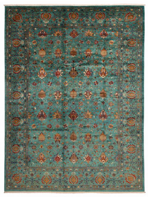 Pakistani Modern Ersari 10'0" x 13'0" Hand-knotted Wool Rug 