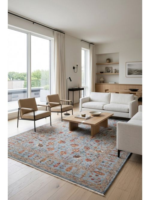 Pakistani Modern Ersari 8'9" x 11'11" Hand-knotted Wool Rug 