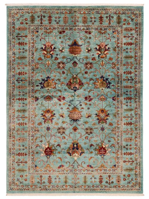 Pakistani Modern Ersari 5'8" x 7'9" Hand-knotted Wool Rug 