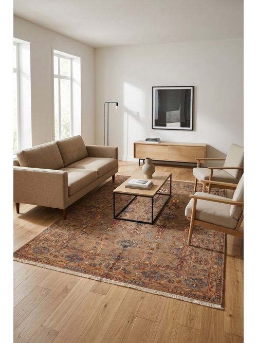 Pakistani Modern Ersari 5'9" x 7'7" Hand-knotted Wool Rug 