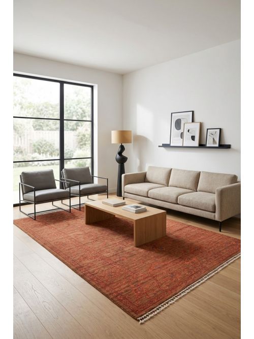Pakistani Modern Ersari 5'4" x 8'9" Hand-knotted Wool Rug 