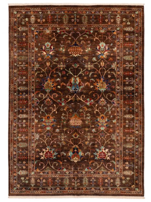 Pakistani Modern Ersari 5'7" x 7'7" Hand-knotted Wool Rug 