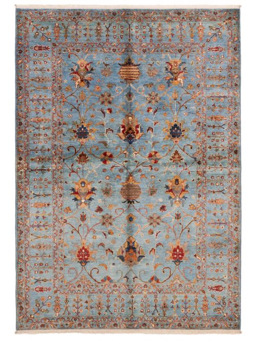 Pakistani Modern Ersari 5'9" x 8'3" Hand-knotted Wool Rug 