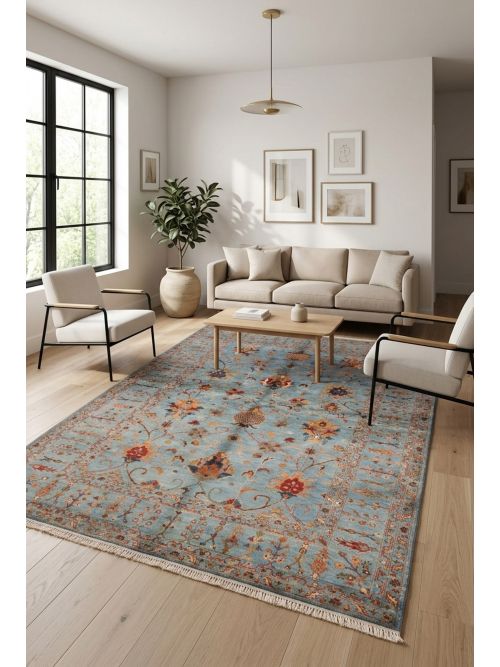 Pakistani Modern Ersari 5'9" x 8'3" Hand-knotted Wool Rug 