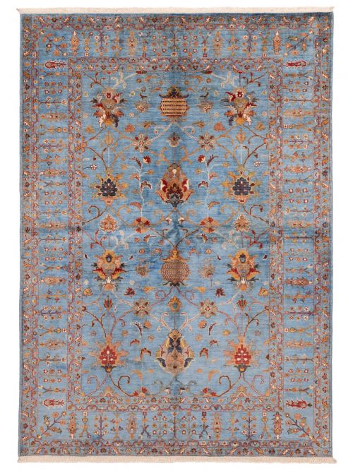 Pakistani Modern Ersari 5'8" x 8'4" Hand-knotted Wool Rug 