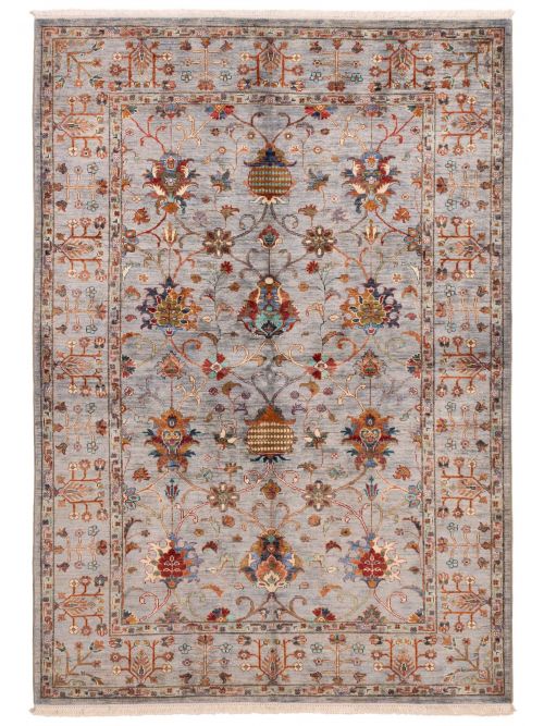 Pakistani Modern Ersari 5'9" x 8'0" Hand-knotted Wool Rug 