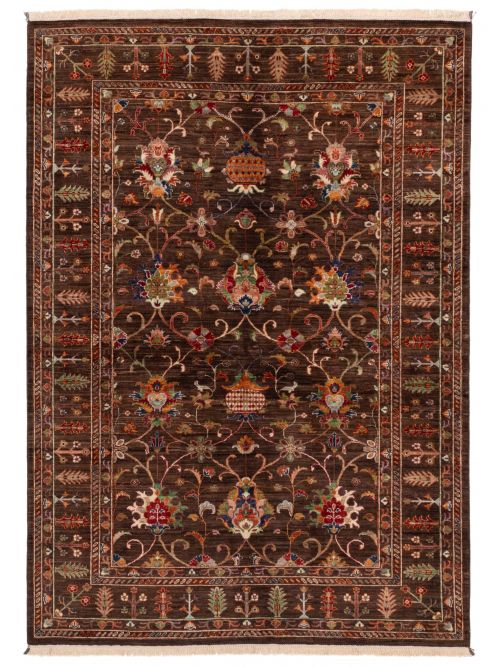 Pakistani Modern Ersari 5'8" x 7'10" Hand-knotted Wool Rug 