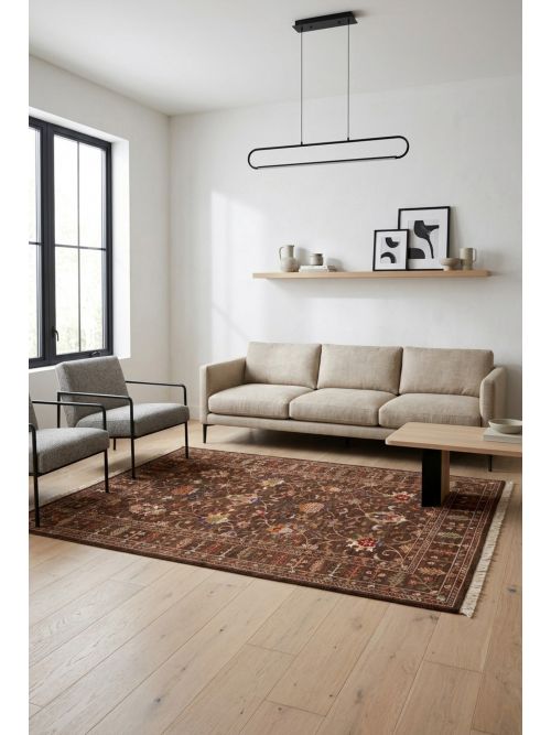 Pakistani Modern Ersari 5'8" x 7'10" Hand-knotted Wool Rug 