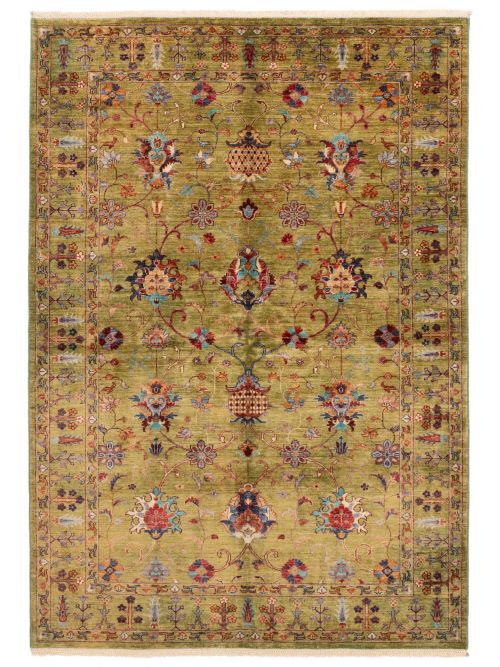 Pakistani Modern Ersari 5'8" x 8'0" Hand-knotted Wool Rug 