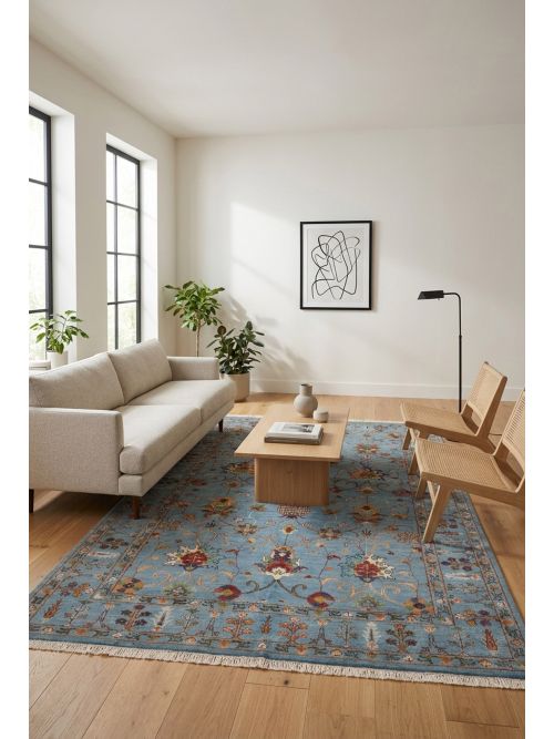 Pakistani Modern Ersari 5'7" x 7'7" Hand-knotted Wool Rug 