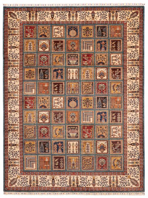 Pakistani Modern Ersari 7'0" x 9'1" Hand-knotted Wool Rug 