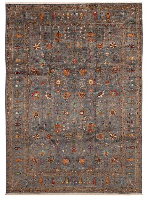 Pakistani Modern Ersari 8'11" x 12'0" Hand-knotted Wool Rug 