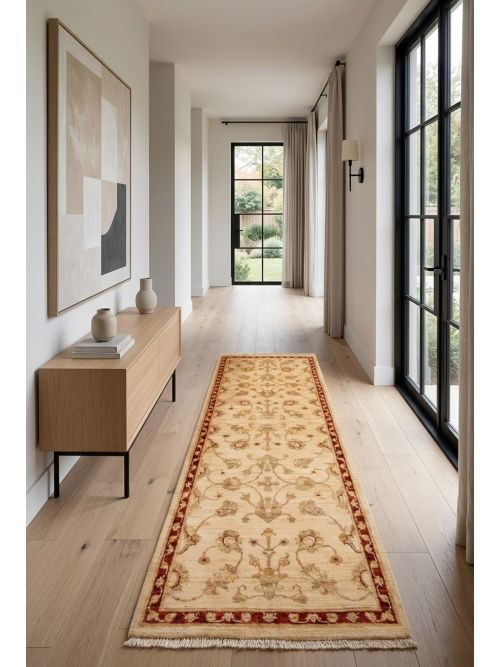 Pakistani Peshawar Oushak 2'3" x 6'2" Hand-knotted Wool Runner Rug 