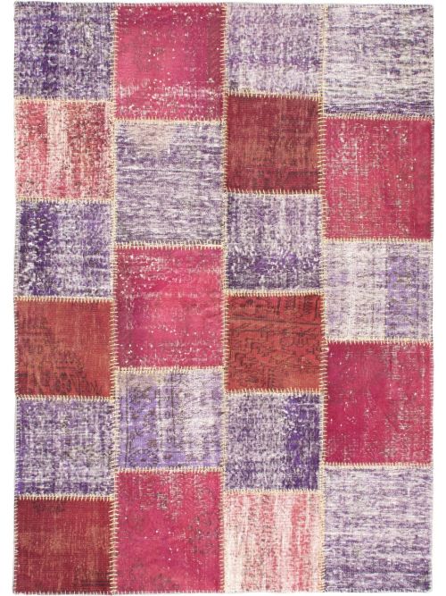 Turkish Ottoman Yama Patchwork 5'7" x 7'10" Handmade Wool Rug 