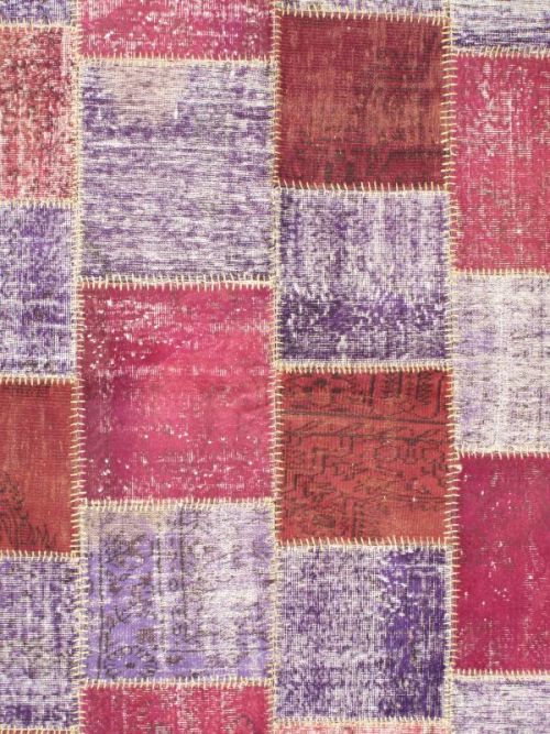 Turkish Ottoman Yama Patchwork 5'7" x 7'10" Handmade Wool Rug 