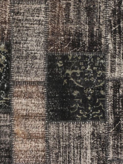 Turkish Ottoman Yama Patchwork 5'3" x 7'10" Handmade Wool Rug 