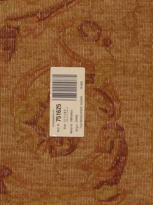Chinese Suzani 8'4" x 11'7" Needlepoint Wool Tapestry Kilim 