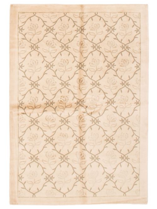 Nepal Aurora 5'6" x 8'0" Hand-knotted Wool Rug 
