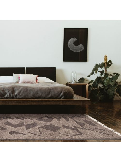 Indian Tangier 5'3" x 8'0" Hand-knotted Wool Rug 
