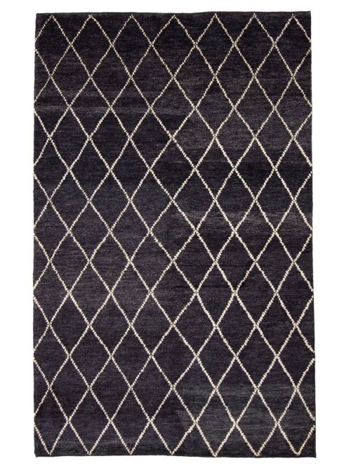 Indian Tangier 5'0" x 8'0" Hand-knotted Wool Rug 
