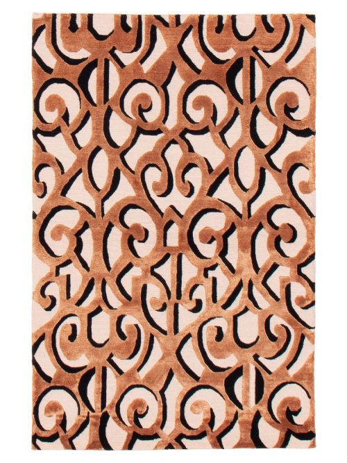 Nepal Aurora 3'9" x 5'9" Hand-knotted Viscose, Wool Rug 