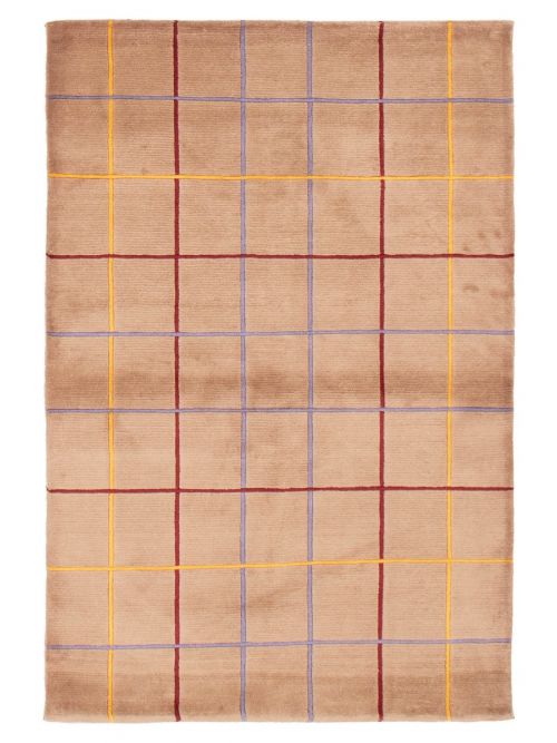 Nepal Aurora 3'9" x 5'9" Hand-knotted Wool Rug 