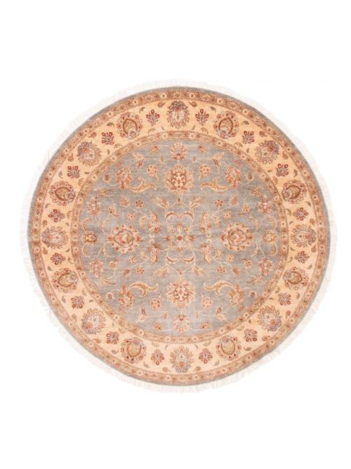Indian Chobi Twisted 8'2" x 8'2" Hand-knotted Wool Rug 