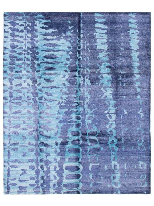 Nepal Aurora 8'0" x 10'0" Hand-knotted Silk Rug 