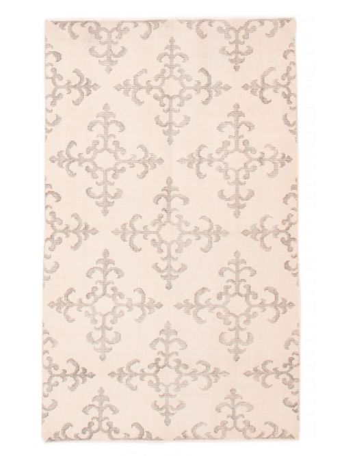 Indian Tangier 4'10" x 8'0" Hand-knotted Wool Rug 