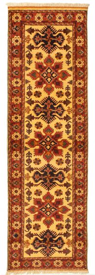 Afghan Finest Kargahi 2'9" x 9'4" Hand-knotted Wool Rug 