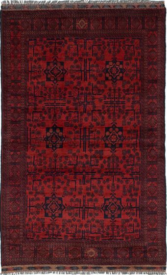 Afghan Finest Khal Mohammadi 4'1" x 6'5" Hand-knotted Wool Rug 