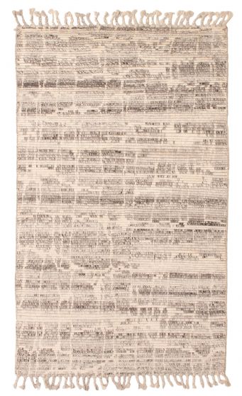 Indian Tangier 4'11" x 8'2" Hand-knotted Wool Rug 