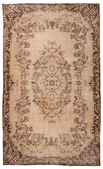 Turkish Antalya Vintage 5'11" x 9'10" Hand-knotted Wool Rug 