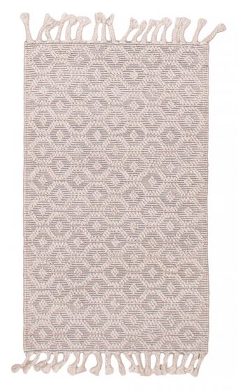 Indian Sienna 3'0" x 5'0" Braid weave Wool Rug 
