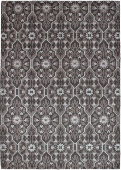 Indian Kashkuli Gabbeh 5'6" x 7'9" Hand-knotted Silk, Wool Rug 