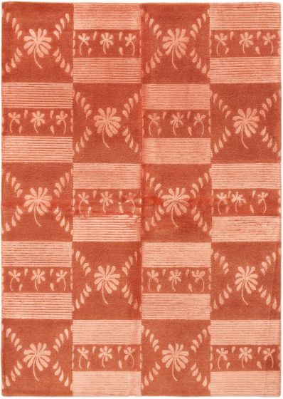 Nepal Opulence 5'7" x 8'0" Hand-knotted Silk, Wool Rug 