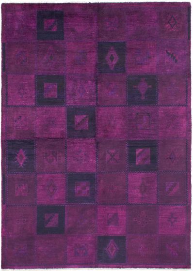 Indian Vibrance 6'2" x 8'8" Hand-knotted Wool Rug 
