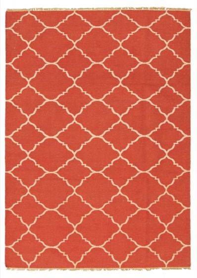 Turkish Ankara FW 5'4" x 7'11" Flat-Weave Wool Kilim 