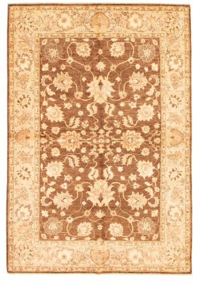 Afghan Chobi Finest 6'3" x 9'0" Hand-knotted Wool Rug 