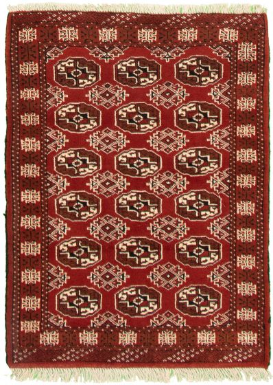 Turkmenistan Turkman 3'5" x 4'8" Hand-knotted Wool Rug 