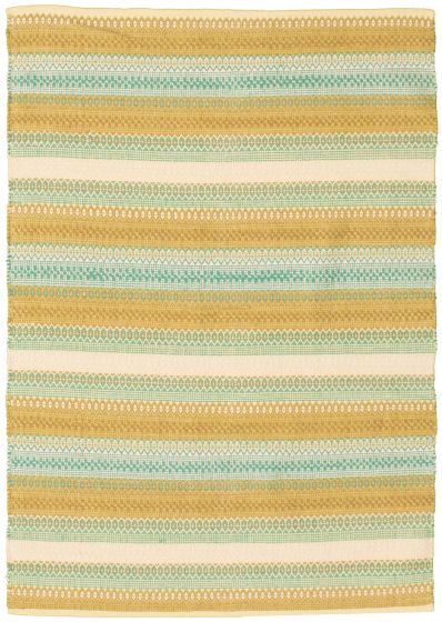 Turkish Bold and Colorful 4'0" x 5'10" Flat-Weave Wool Kilim 