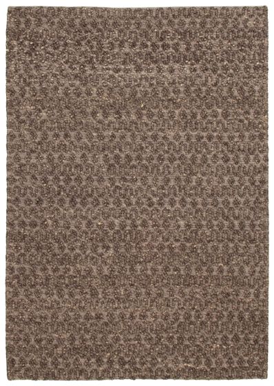 Indian Sienna 5'3" x 7'6" Braided Weave Wool Rug 