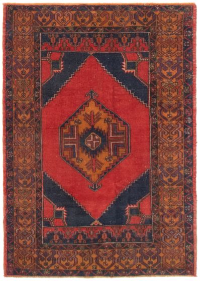 Turkish Antalya Vintage 3'11" x 5'3" Hand-knotted Wool Rug 