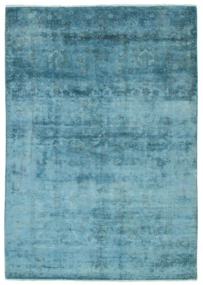 Pakistani Color Transition 5'11" x 8'6" Hand-knotted Wool Rug 